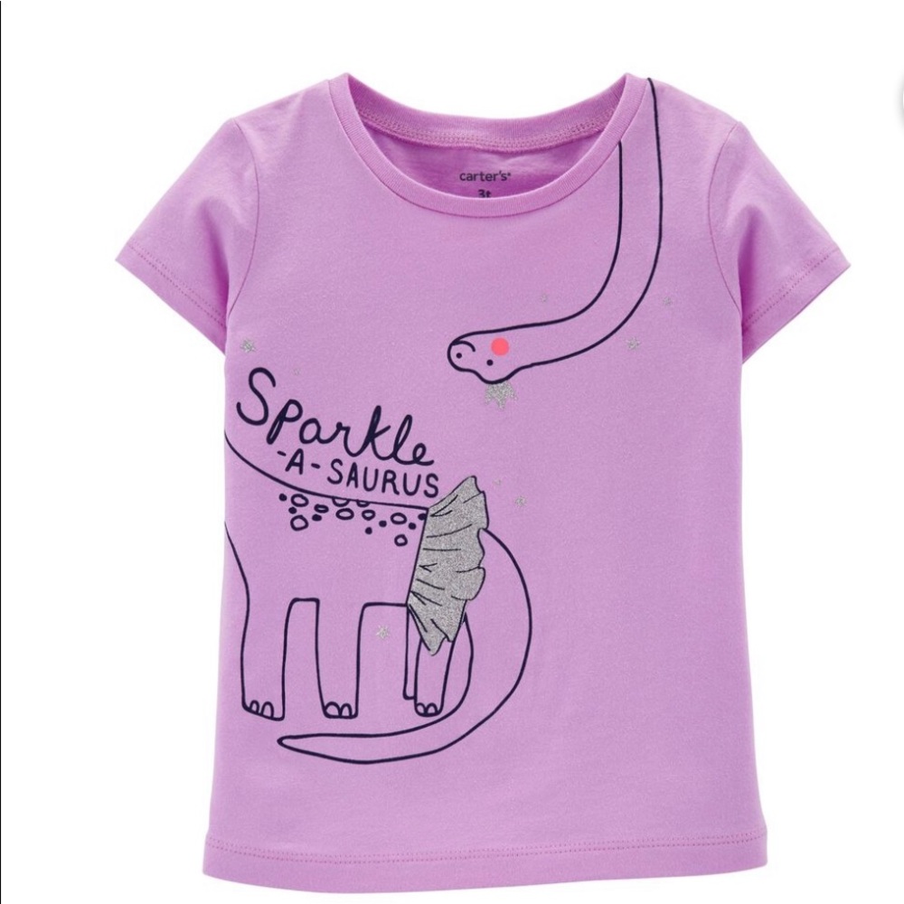 Carter’s Toddler Sparkle Dinosaur Jersey Tee
